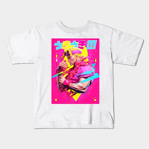 KEN MASTERS - STREET FIGHTER | Video Game Character Design Art Popculture | PROUD OTAKU Kids T-Shirt by PROUD OTAKU